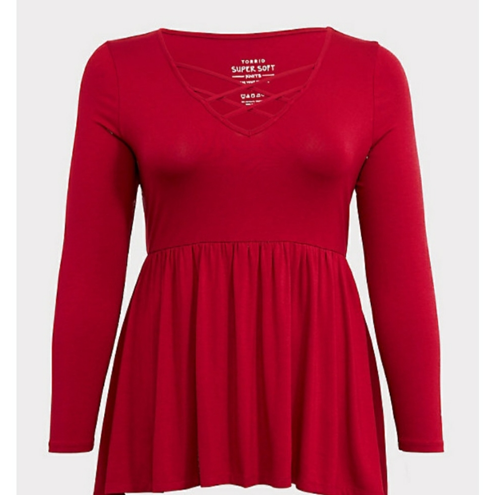 NWT Torrid baby doll top